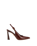 Callie Croc-Embossed Slingback Pump