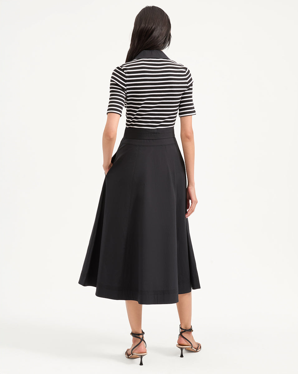 Delise Mixed Media Dress