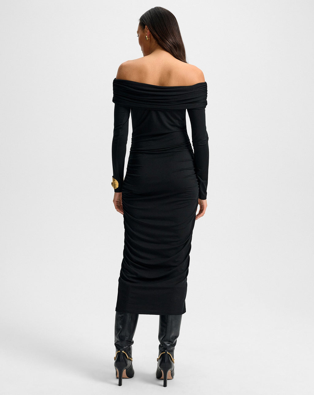Tinette Off-The-Shoulder Midi Dress