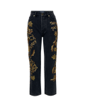 Daniela Embellished Straight-Leg Jean