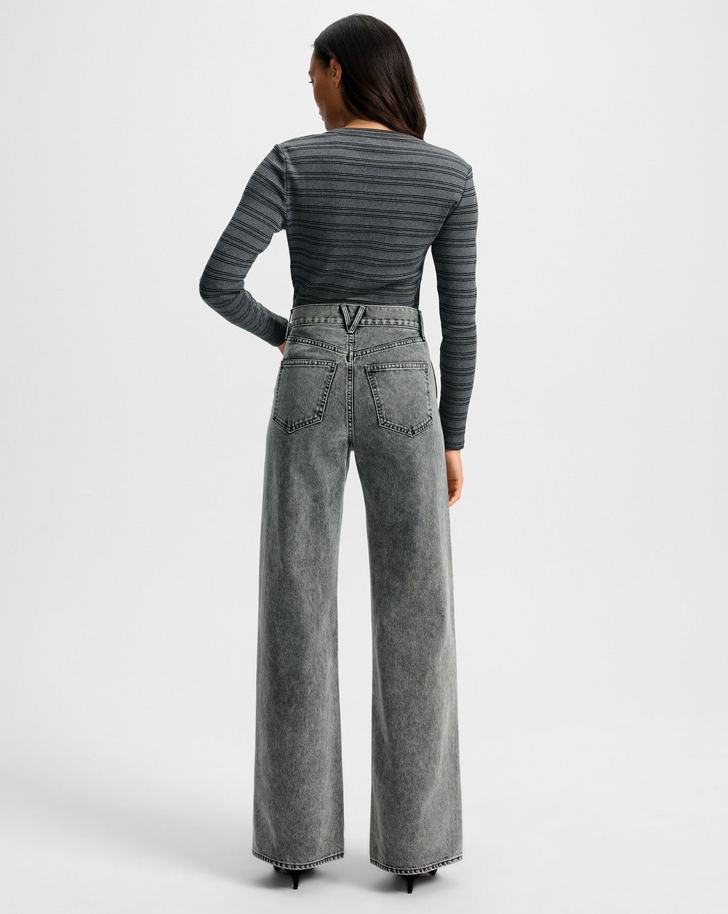 Dilia Striped Button-Down T-Shirt