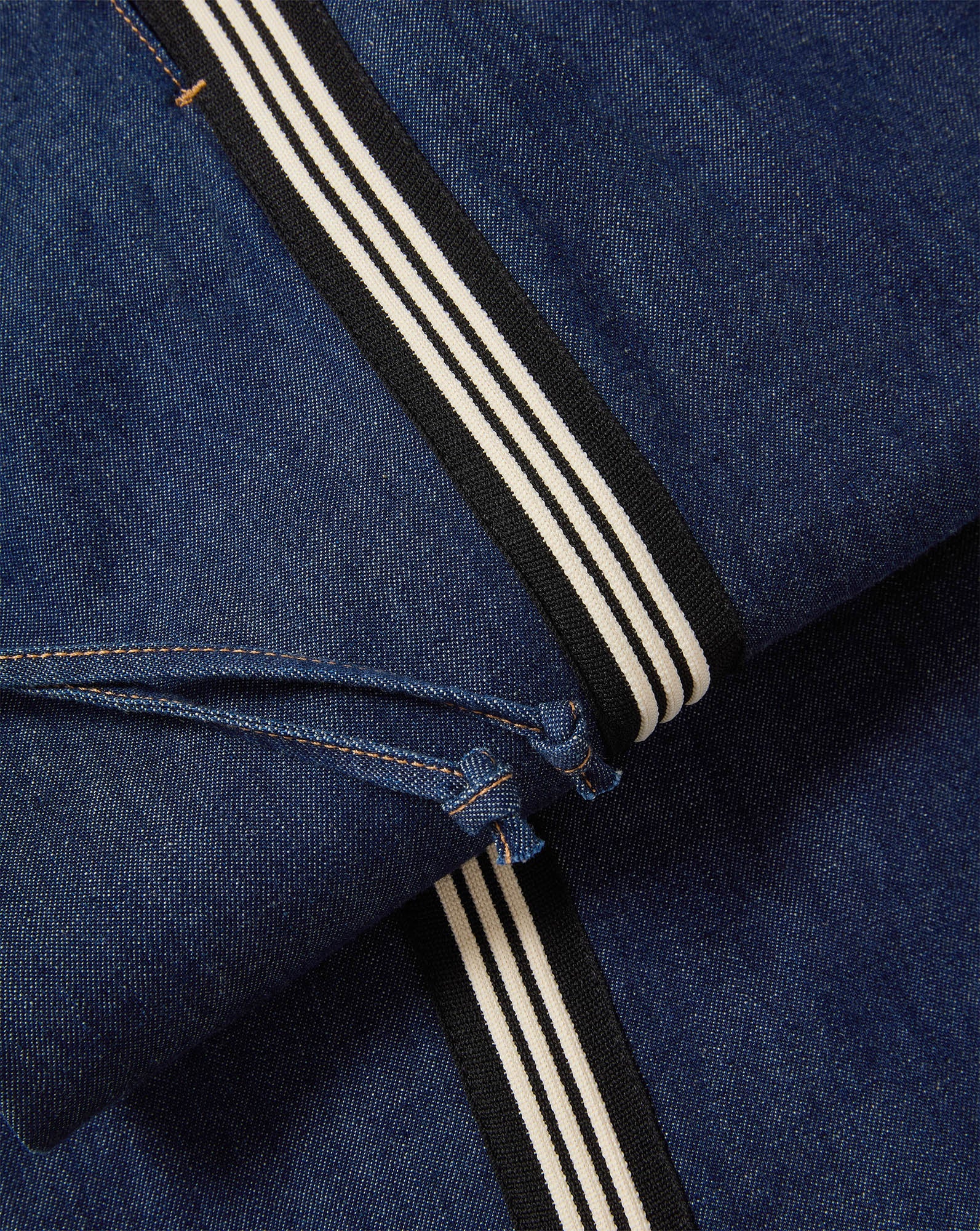 Taylor Track-Stripe Wide-Leg Jean