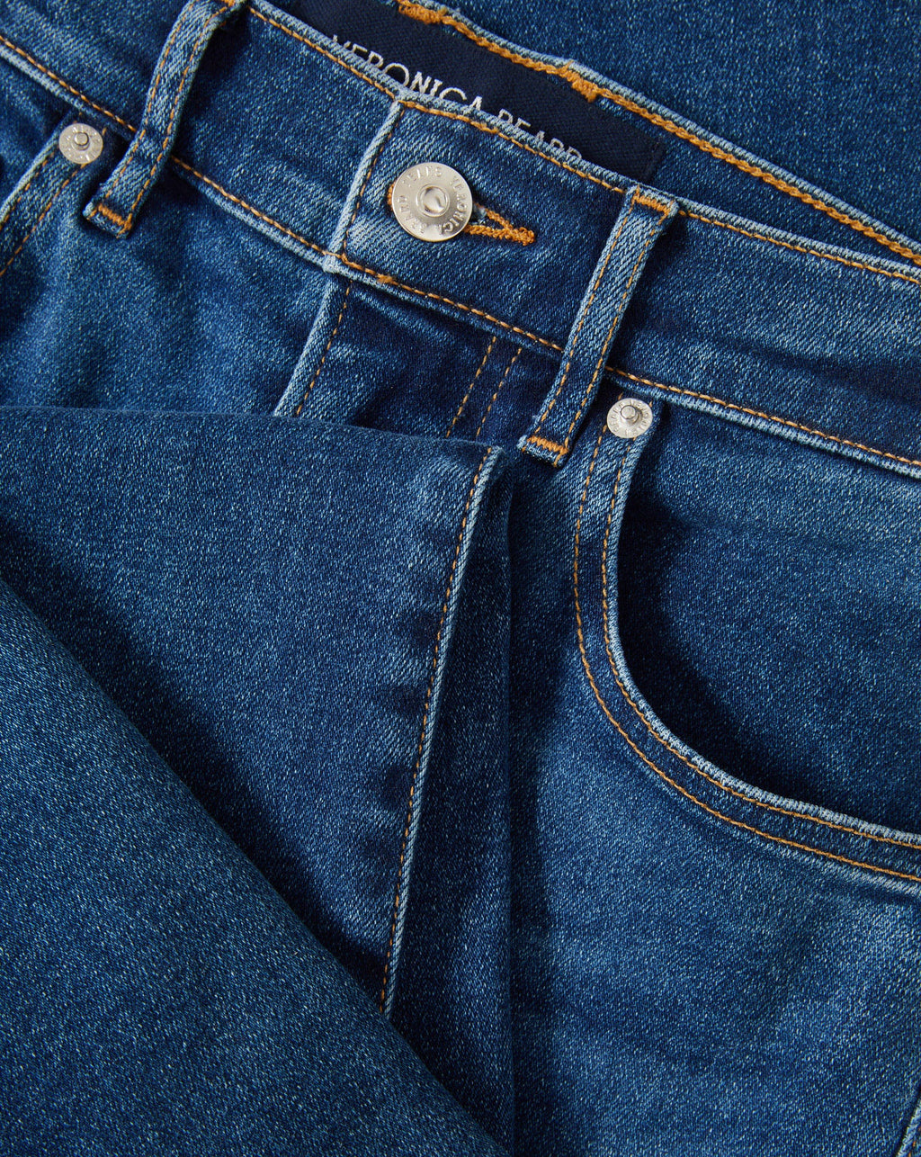 Crosbie Mid-Rise Slim Wide-Leg Jean