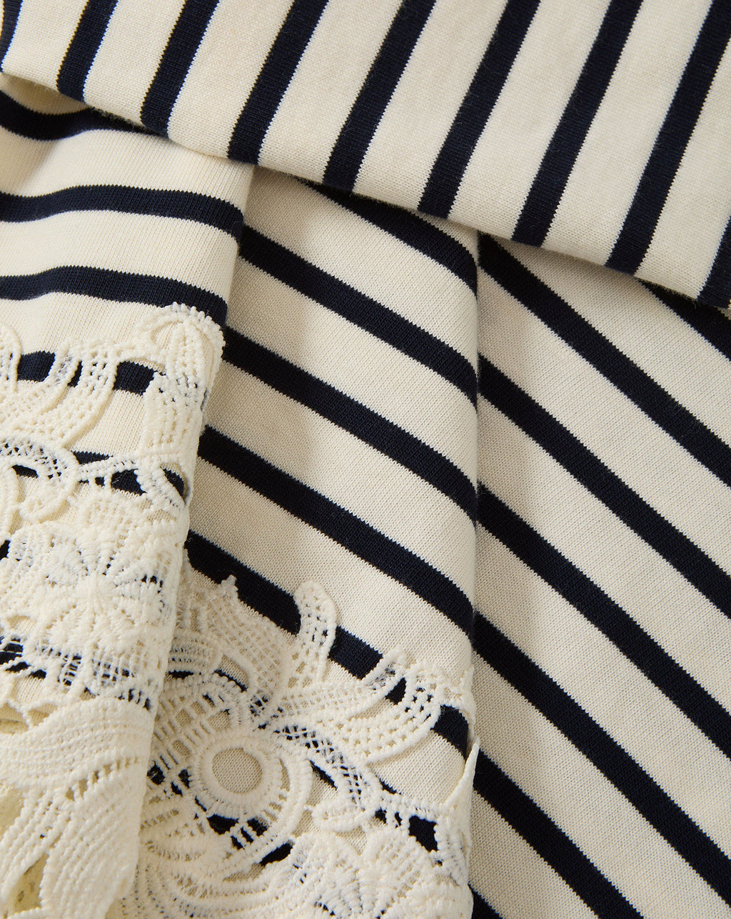 Hovey Striped Lace T-Shirt