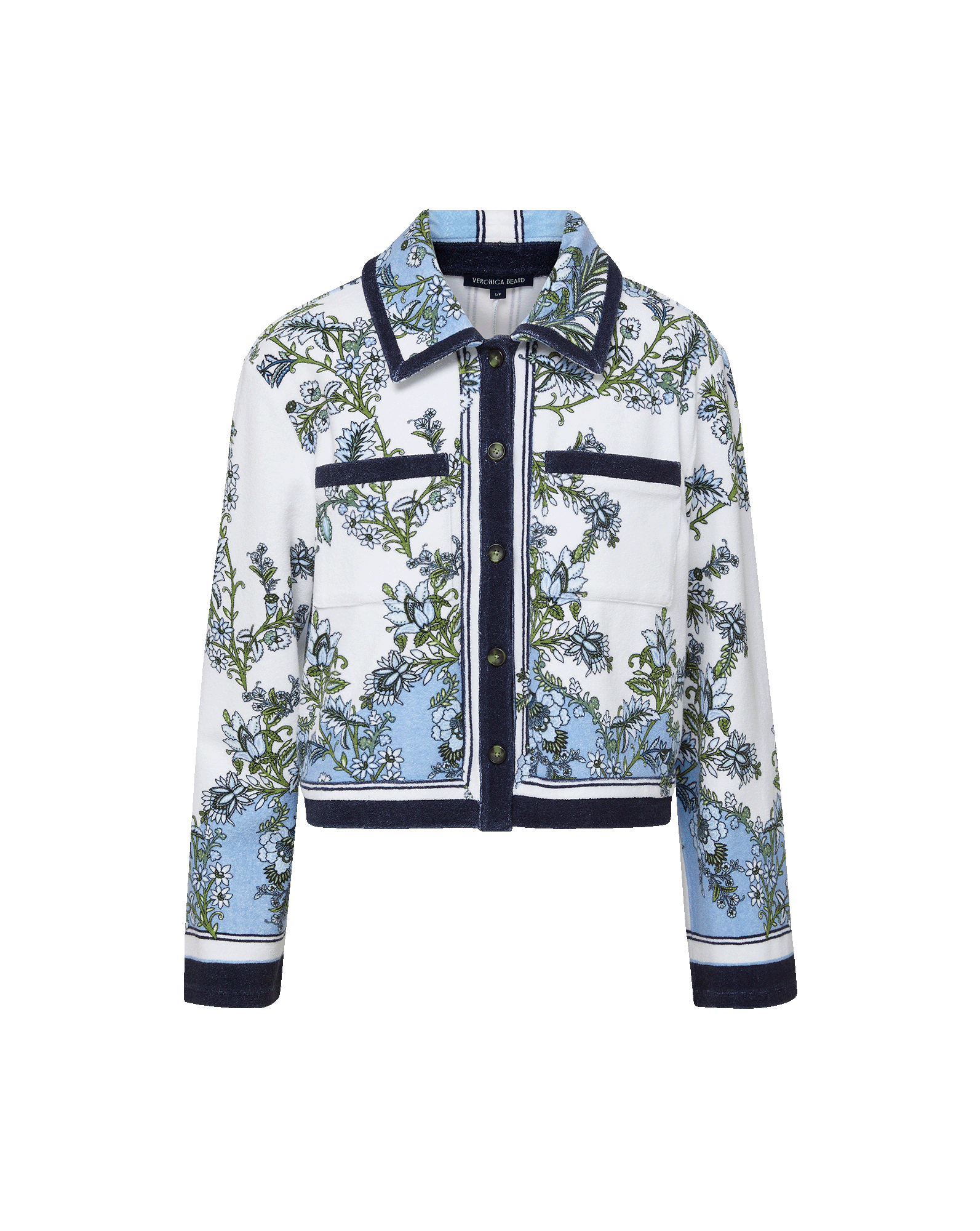 Novelle Terry Button-Down Shirt