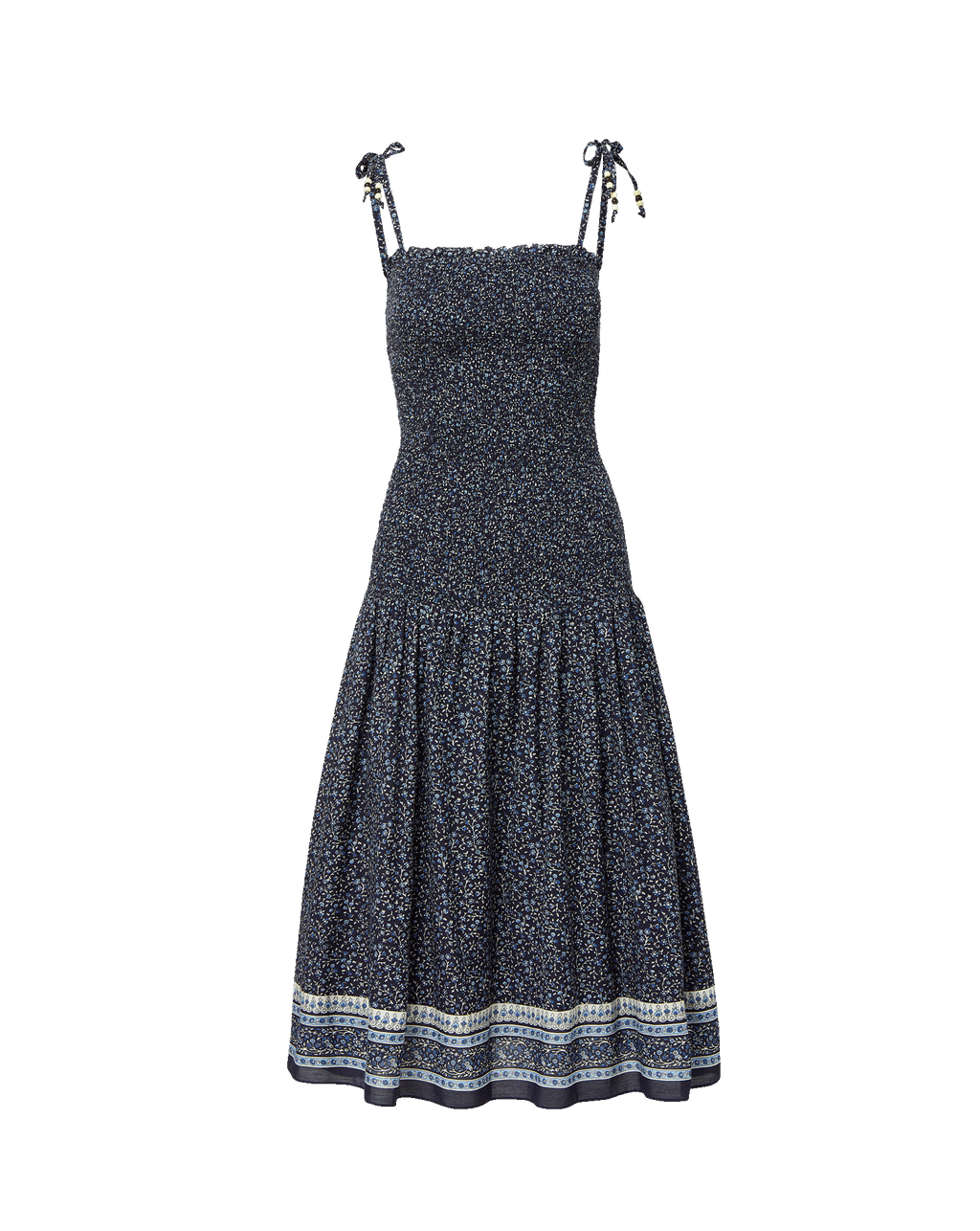 Marietta Shirred Midi Dress