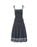 Marietta Shirred Midi Dress