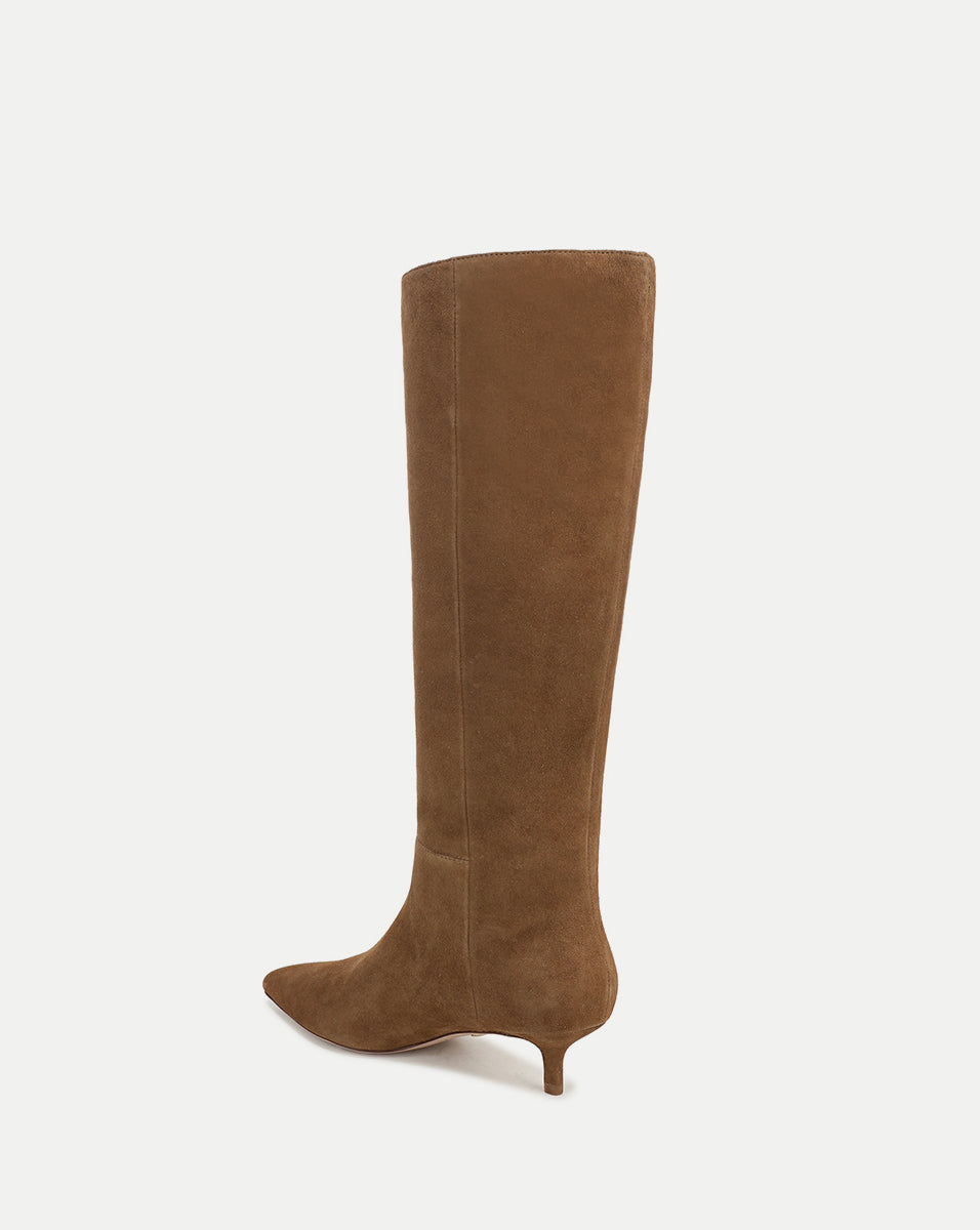 Lisa Kitten-Heel Boot | Wide-Calf