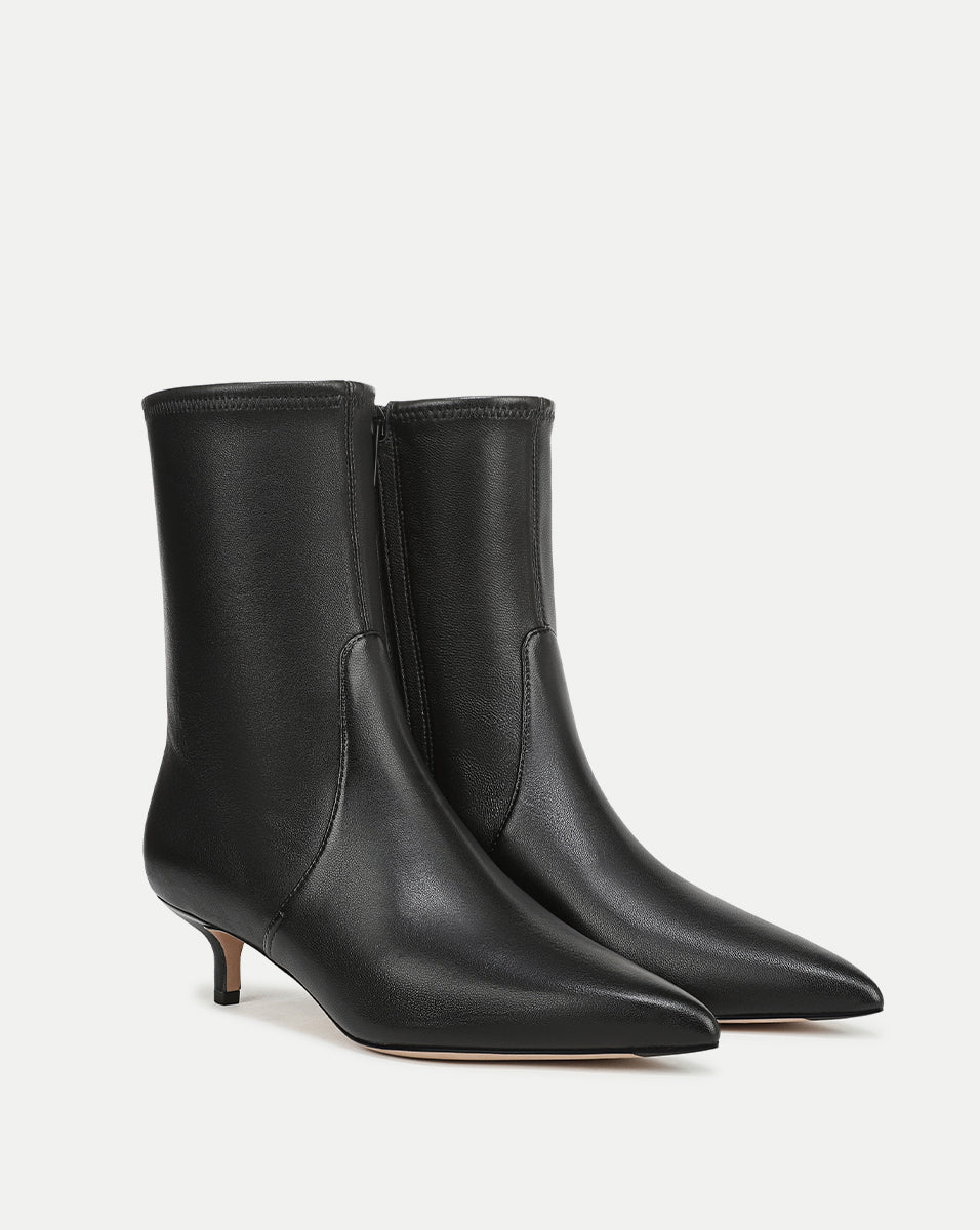 Lisa Stretch Kitten-Heel Ankle Boot