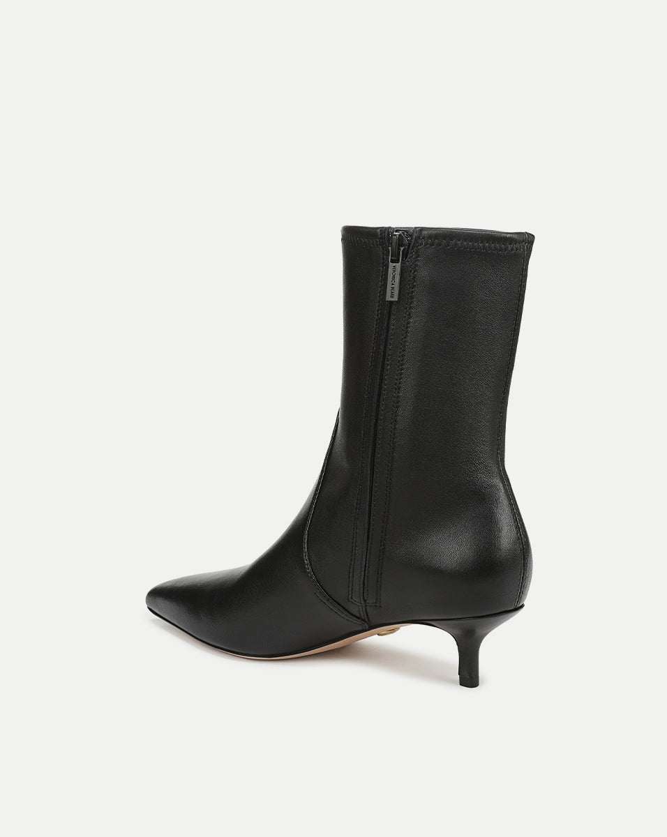 Lisa Stretch Kitten-Heel Ankle Boot