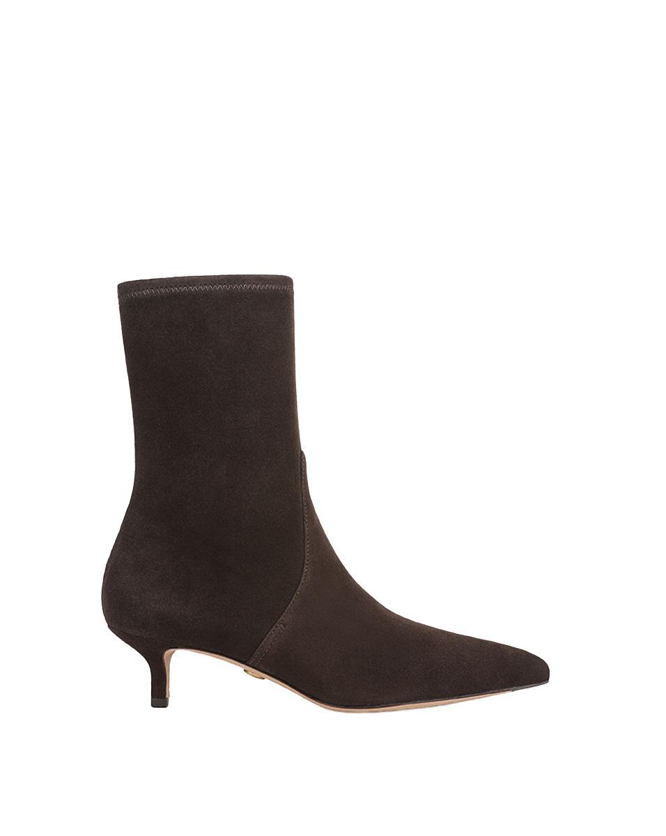 Lisa Stretch Kitten-Heel Ankle Boot