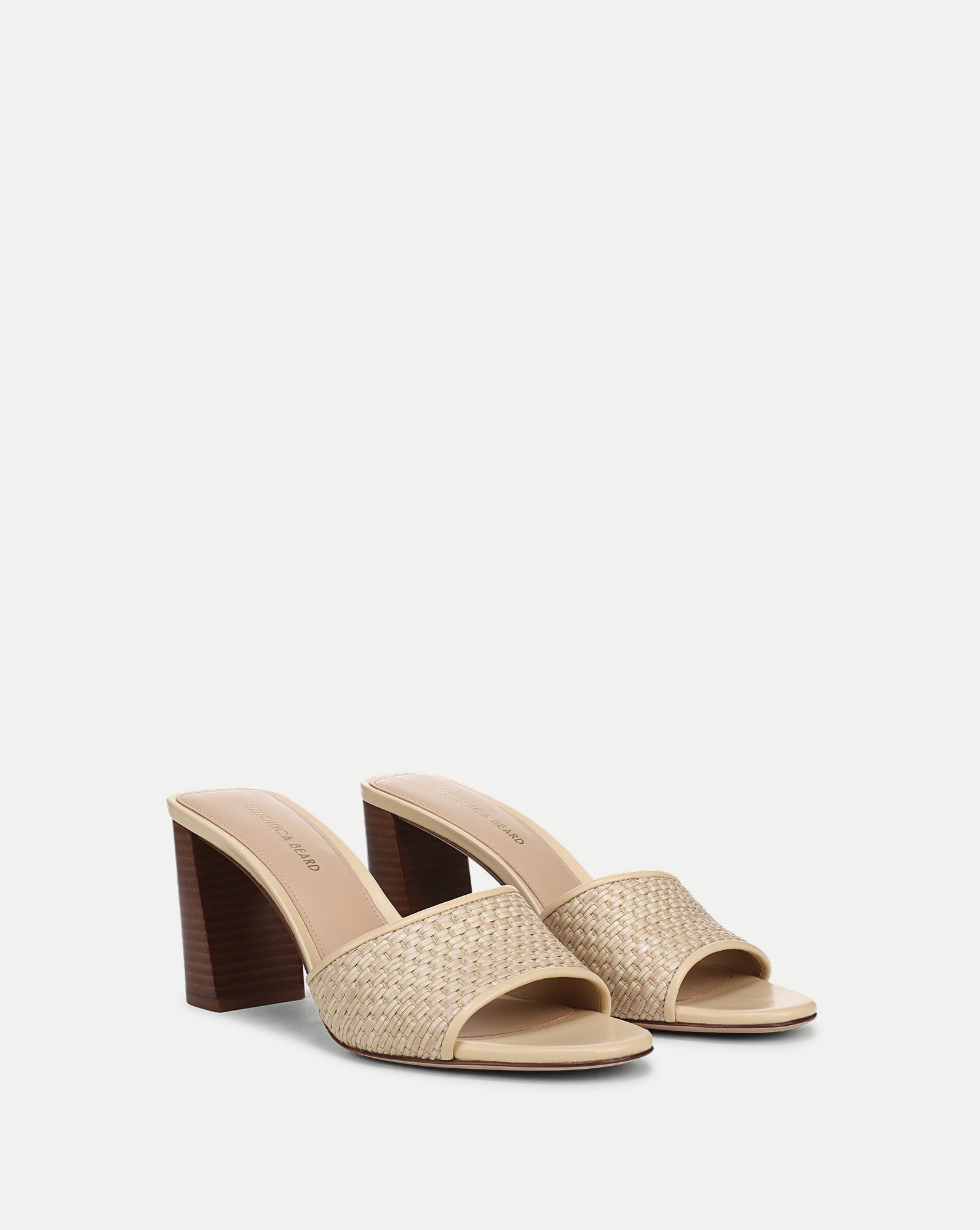 Galessa Raffia Mid-Heel Sandal