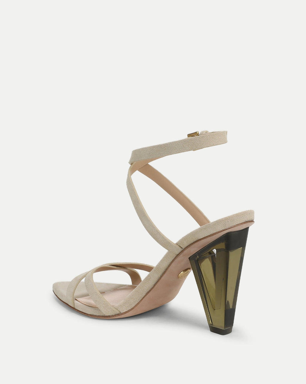 Lanaya Suede Ankle-Wrap Sandal