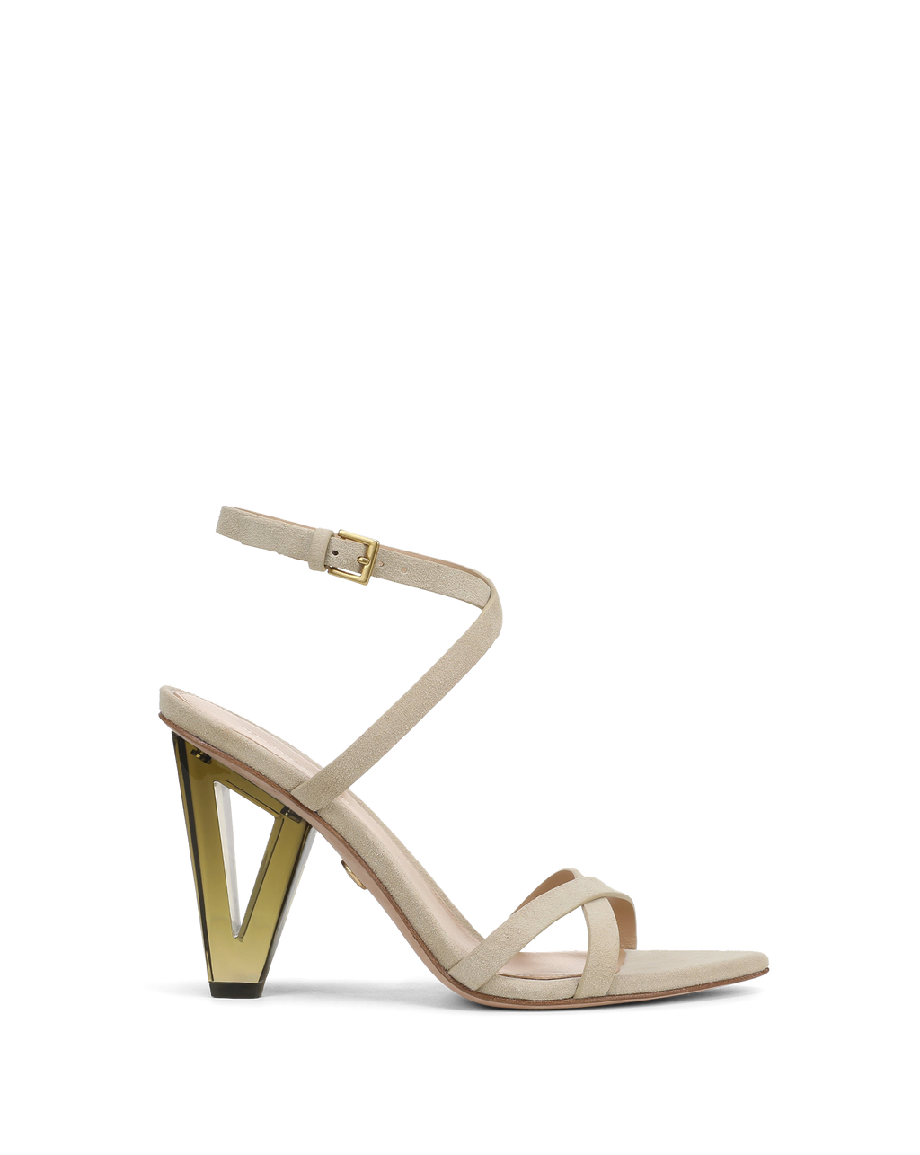 Lanaya Suede Ankle-Wrap Sandal
