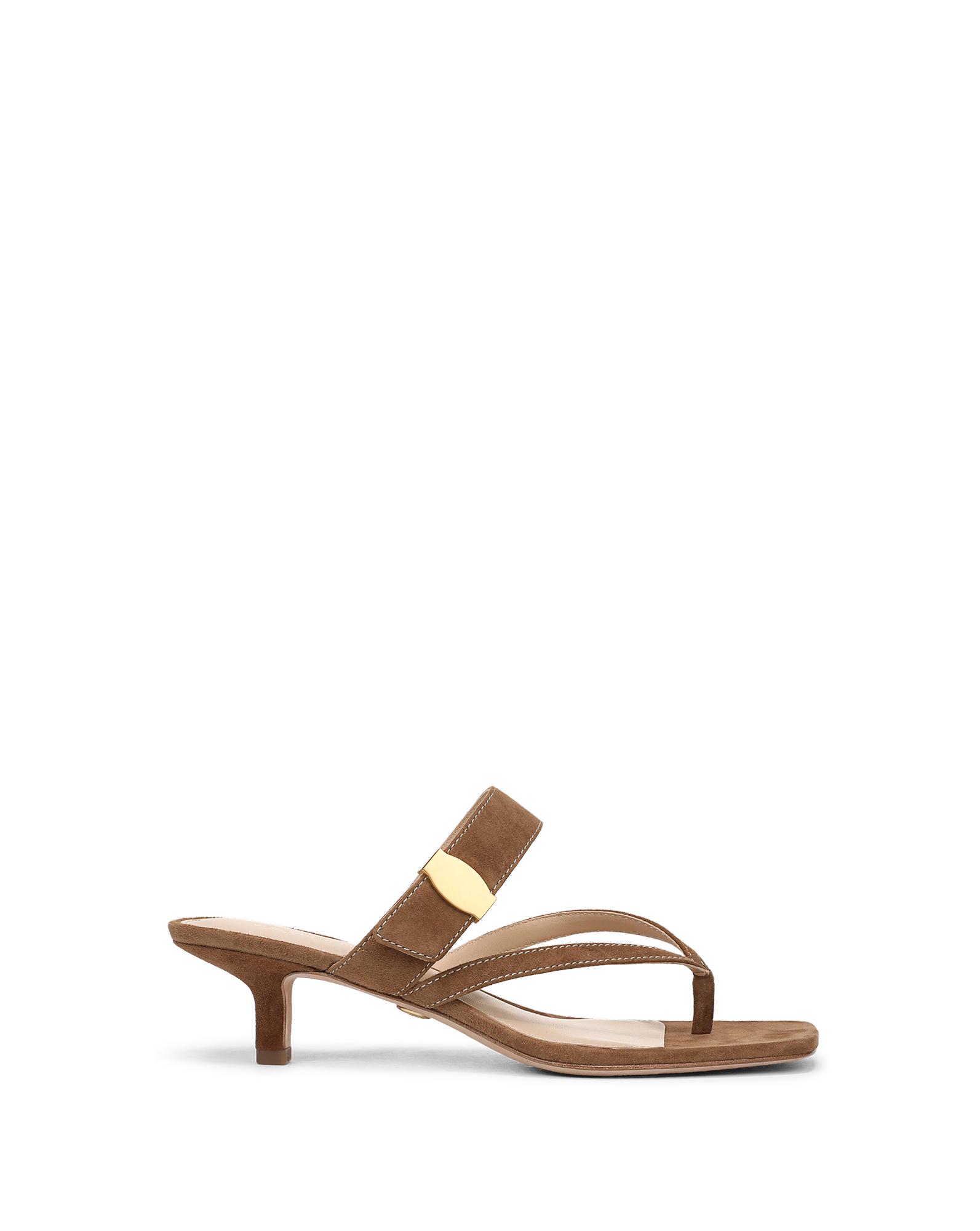 Salva Dash Kitten-Heel Sandal