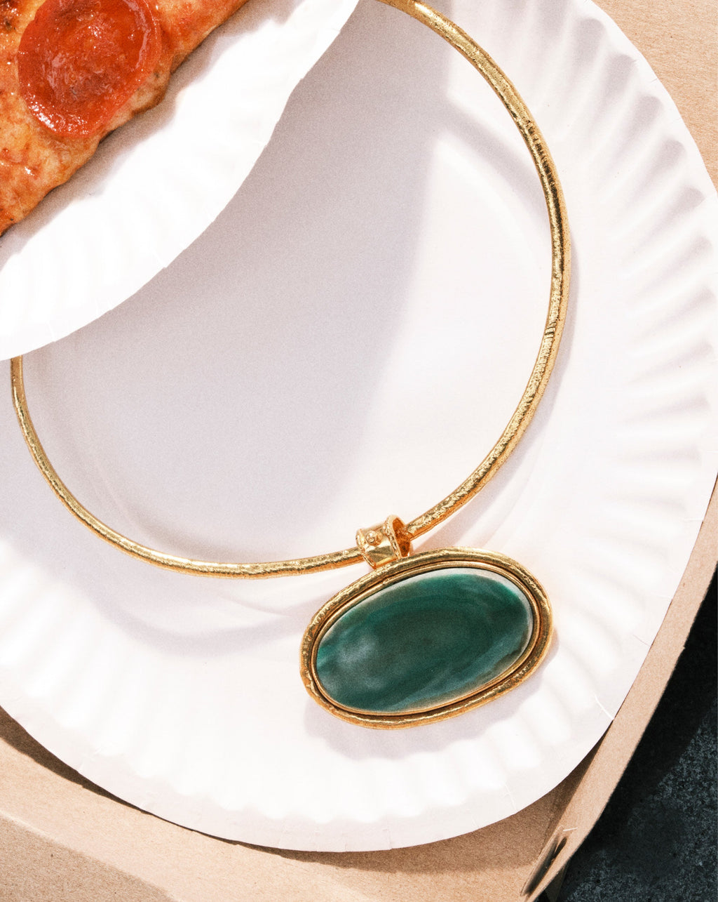 Dakota Green Agate Necklace