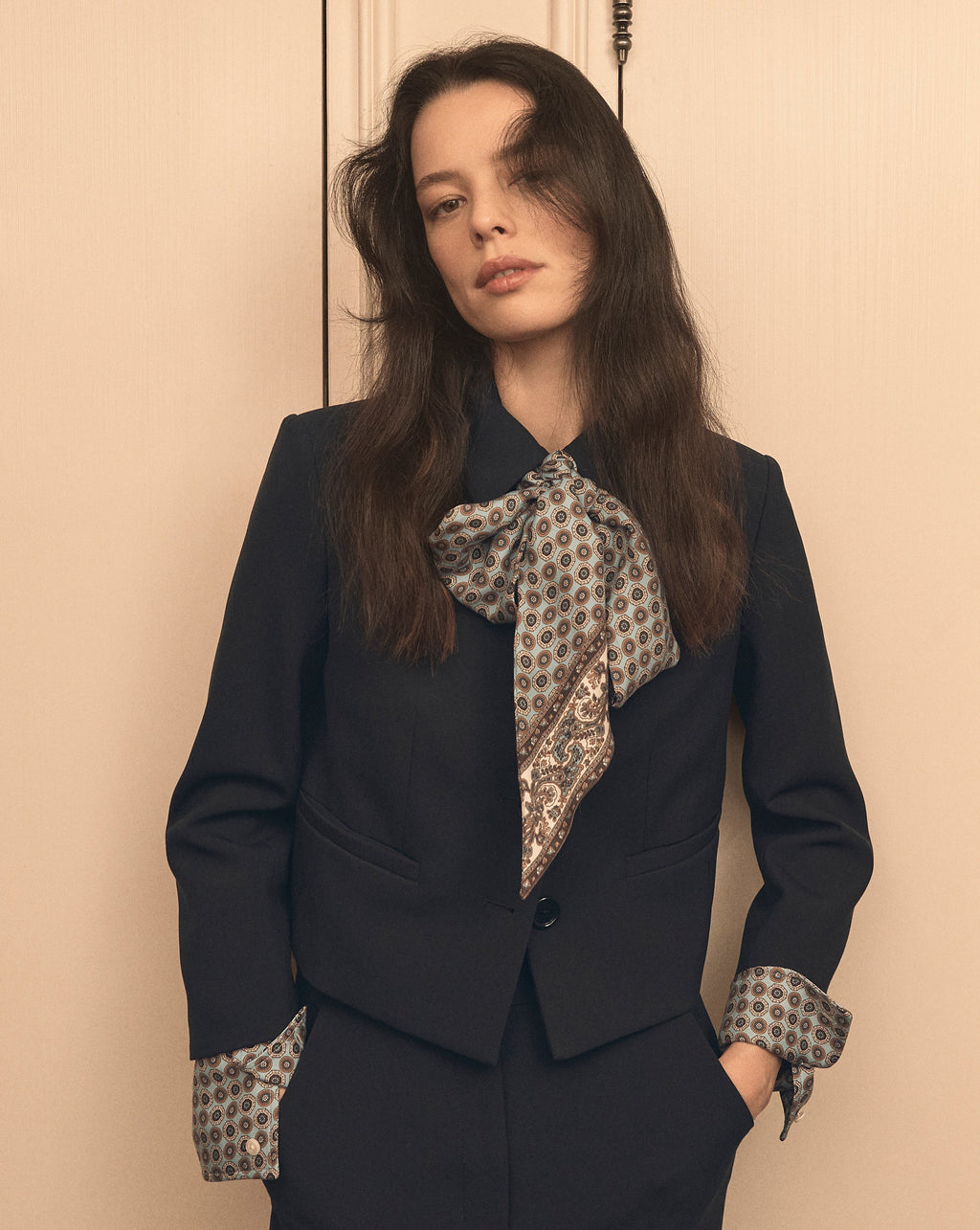 Ismena Removable Scarf Jacket