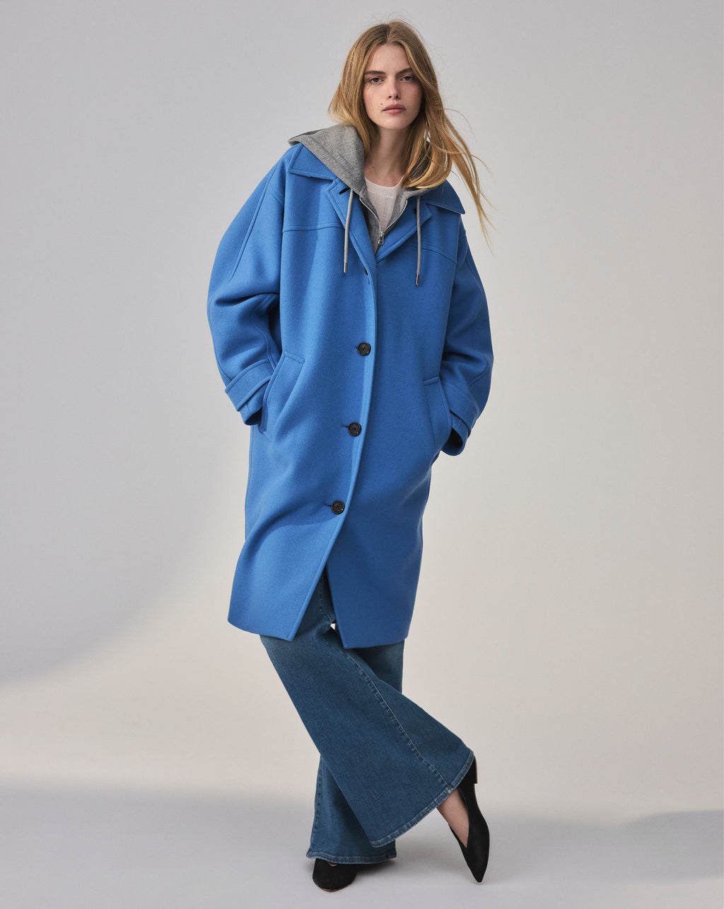 Laurent Cocoon Dickey Coat