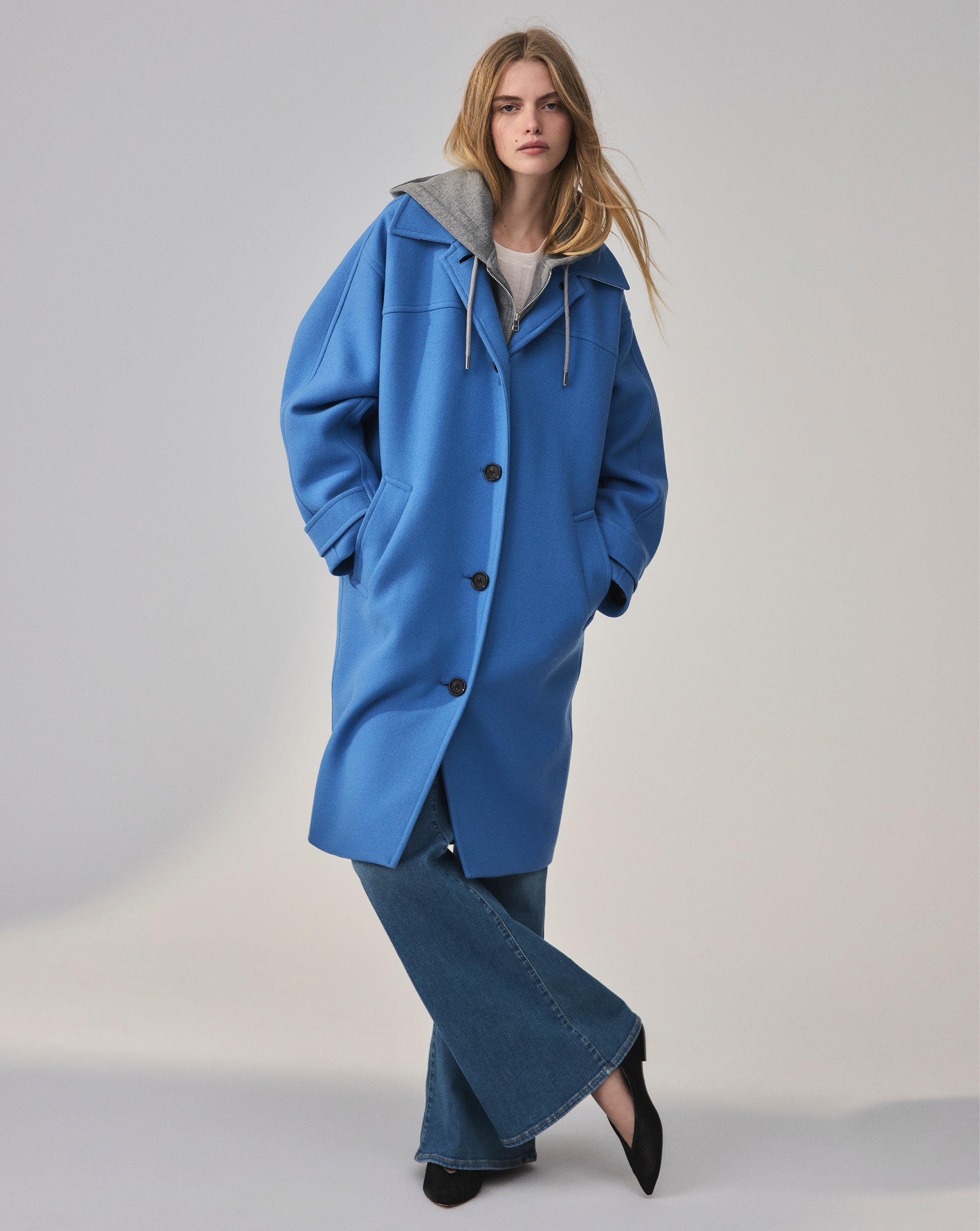 Laurent Cocoon Dickey Coat