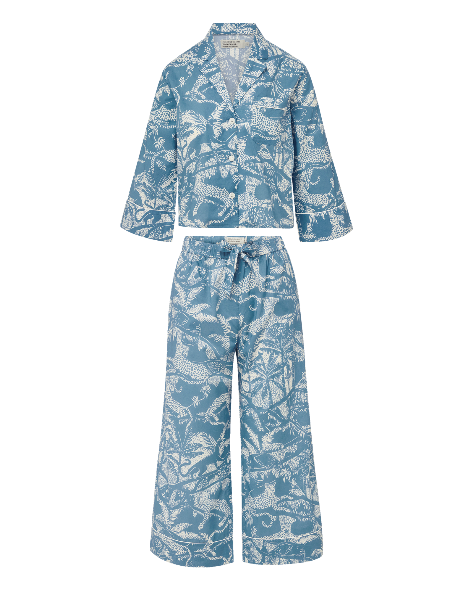 Long-Sleeve Cotton Pajama Set