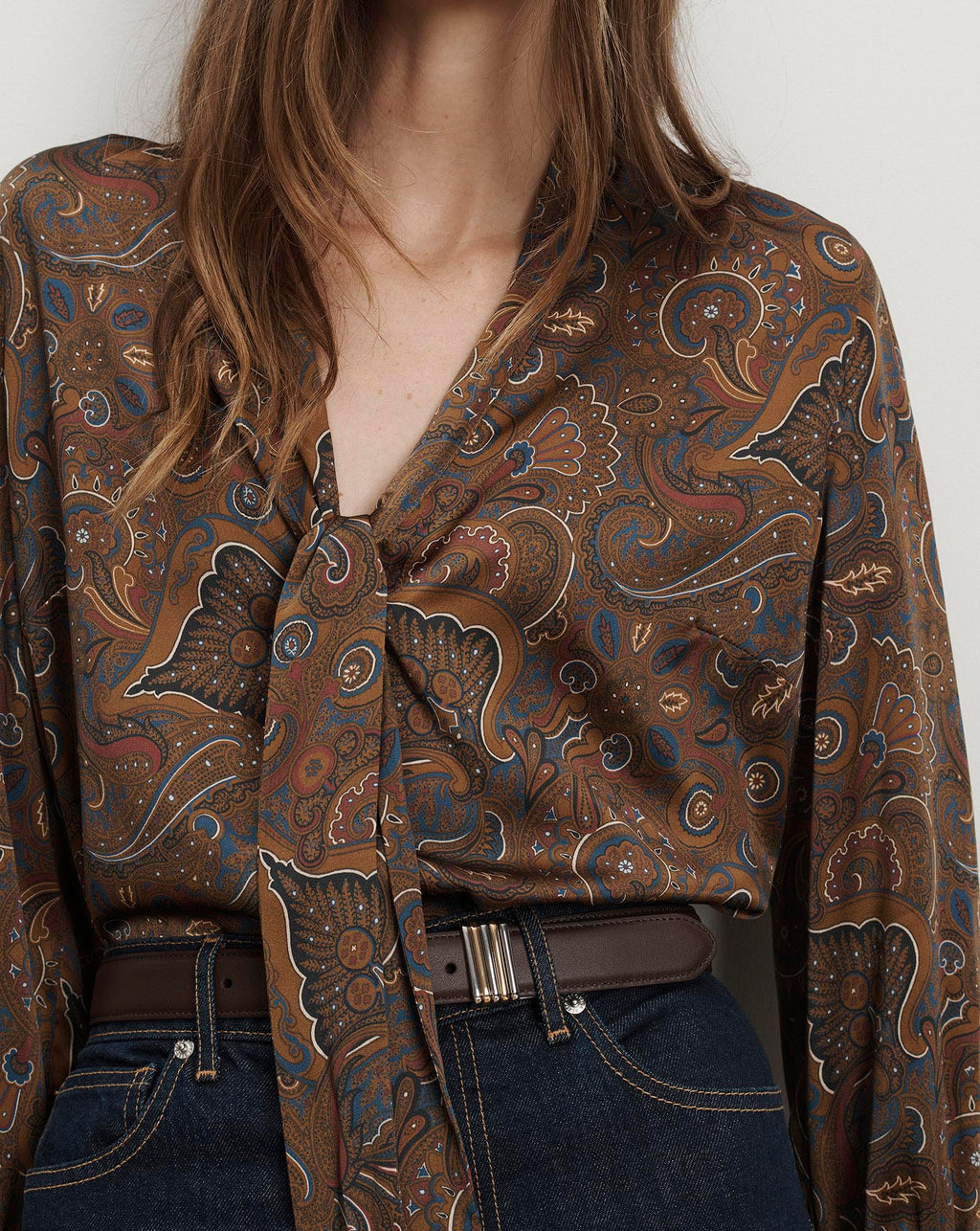Francine Tie-Neck Blouse