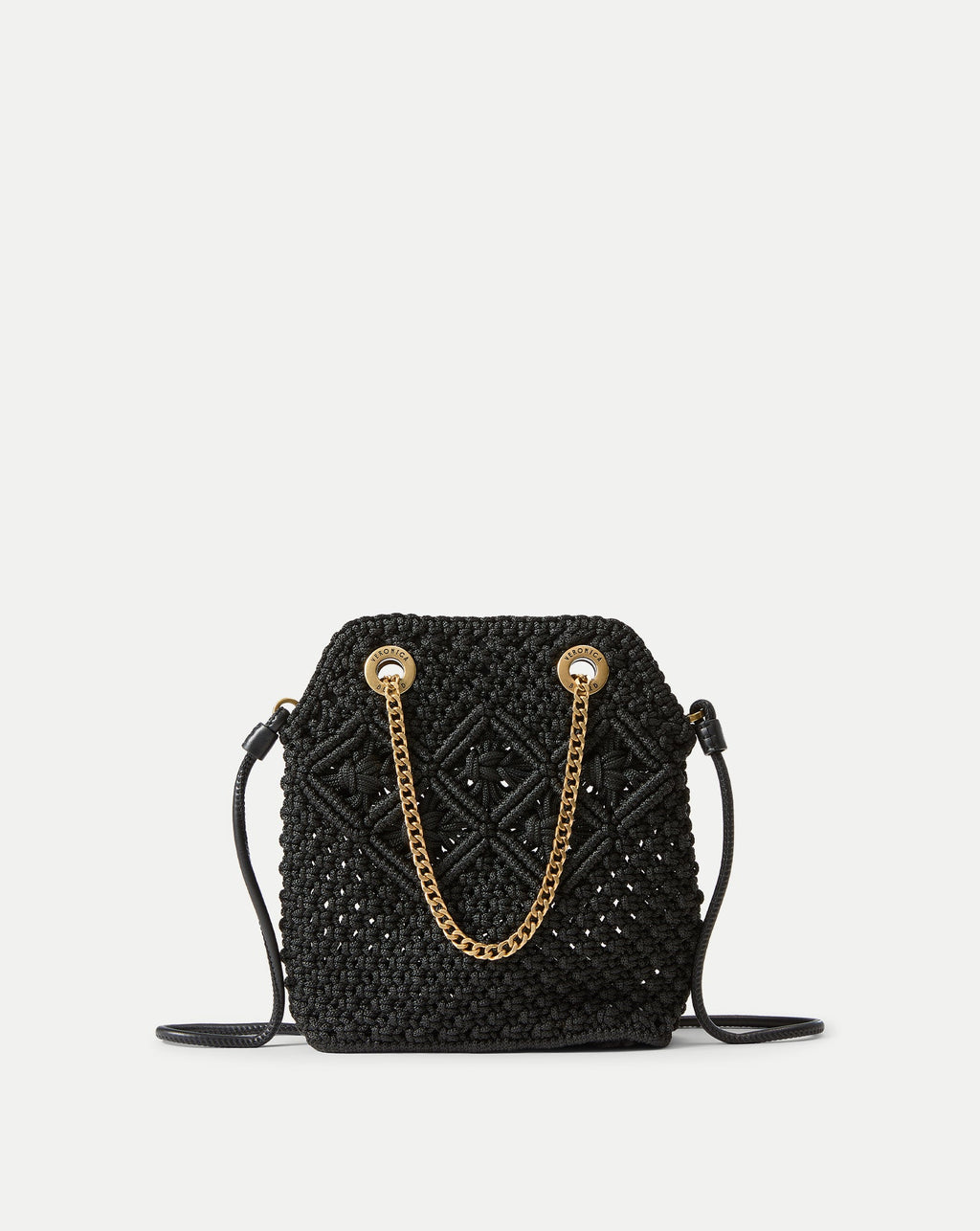 Small Veronica Beard Macramé Slouch Bag