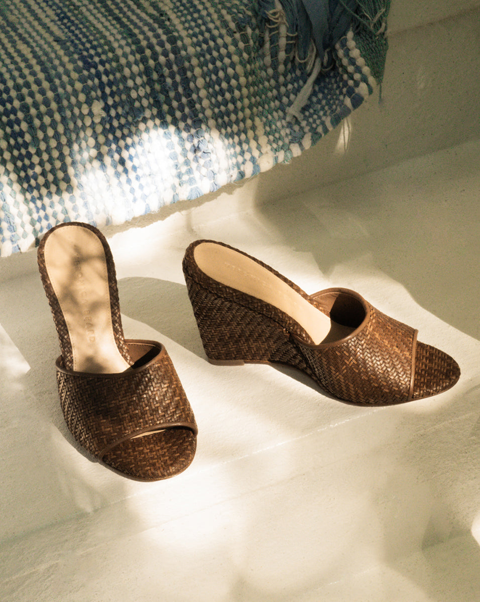 Dali Raffia Wedge Sandal